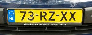 Lucky plate number example